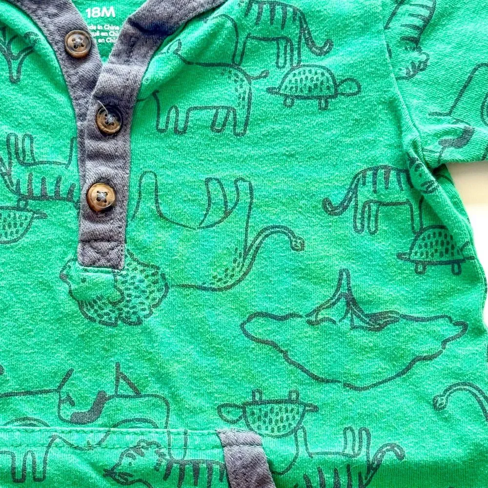 4/$10 - Child of Mine by Carter's Animals Baby Toddler Cotton Romper